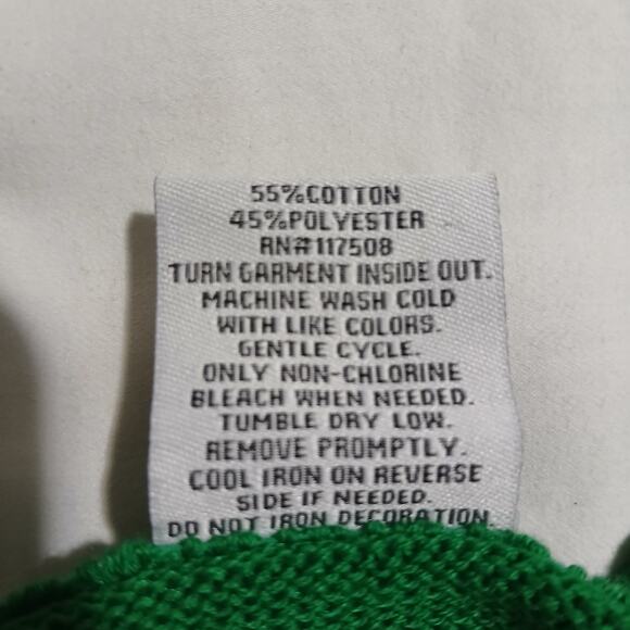 Ugly Christmas Sweater Large Men's OH SNAP Gingerbread Men Green/Red Easy Care - Picture 11 of 11